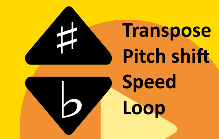 Transpose ▲▼ pitch ▹ speed ▹ loop for videos small promo image