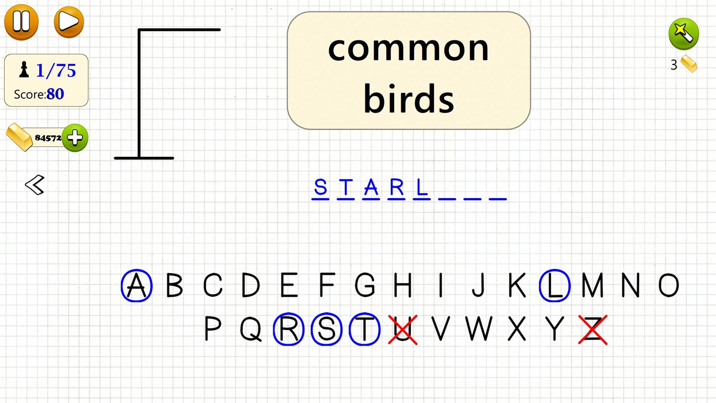 #8. Hangman Word Game (Windows) 由: G Soft Team