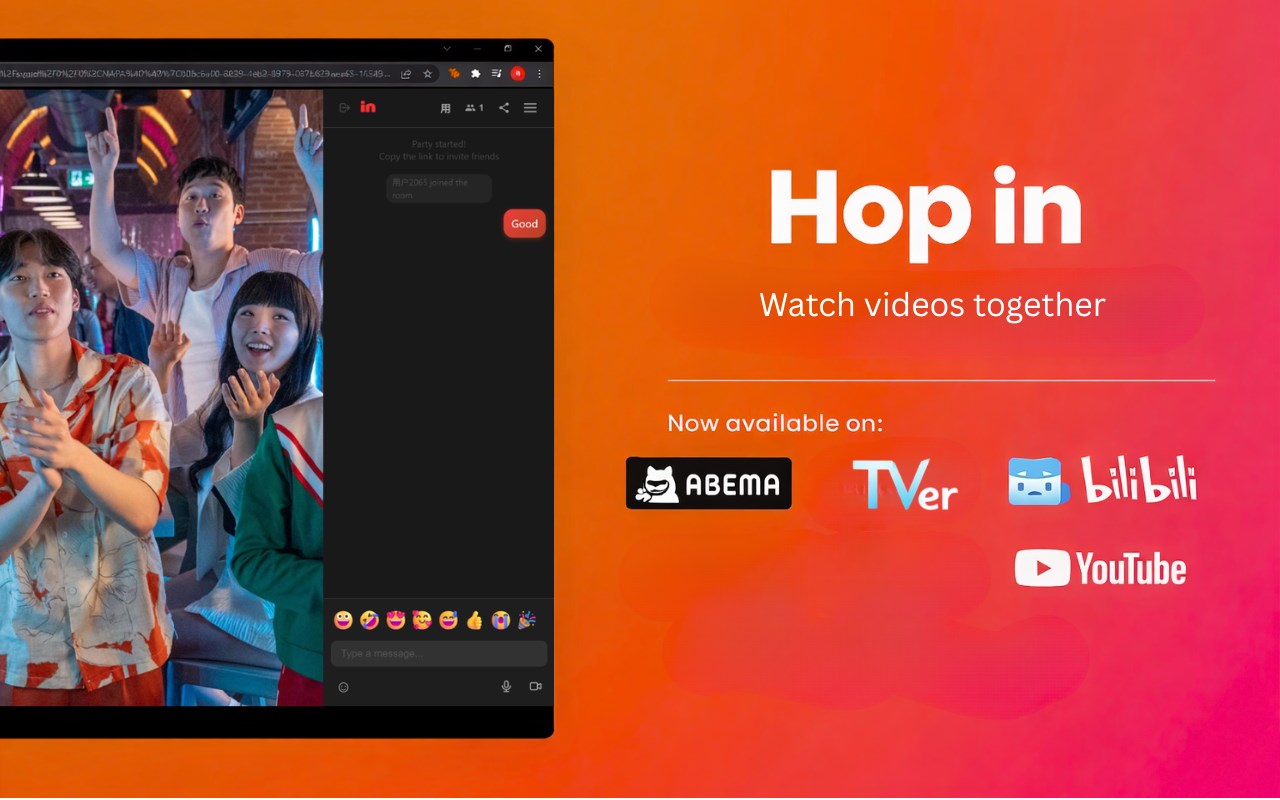 Hop in - Watch videos together