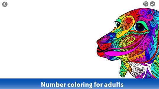 Dogs Color by Number - Adult Coloring Book screenshot 2