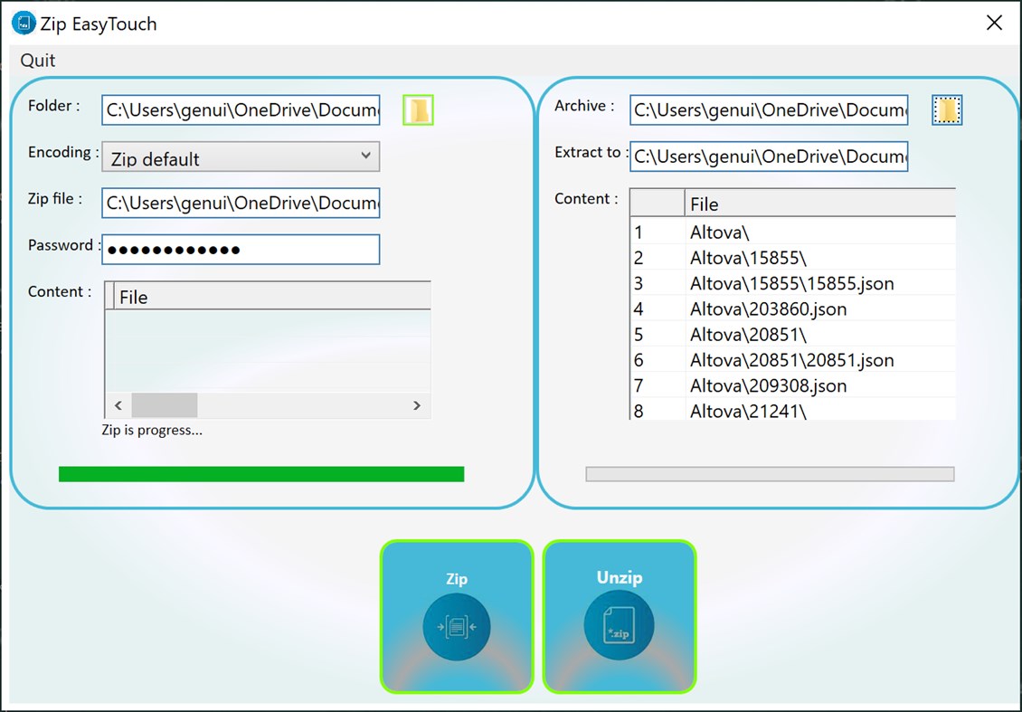 #3. Zip EasyTouch (Windows) By: GenuiSoft IT