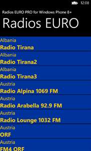 Radios Euro PRO screenshot 1