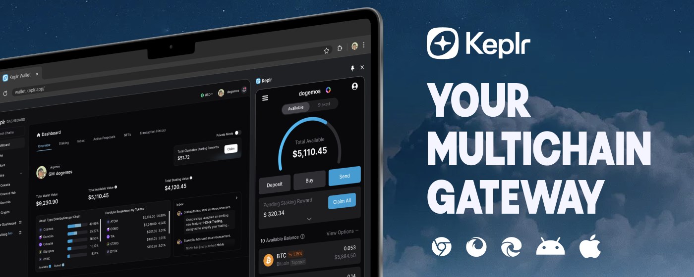 Keplr Wallet: Interchain Cosmos Extension