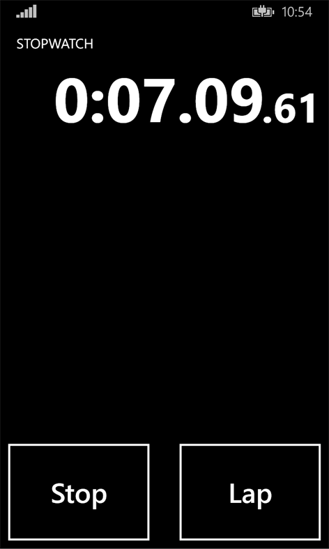 Clear Simple Stopwatch Screenshots 1