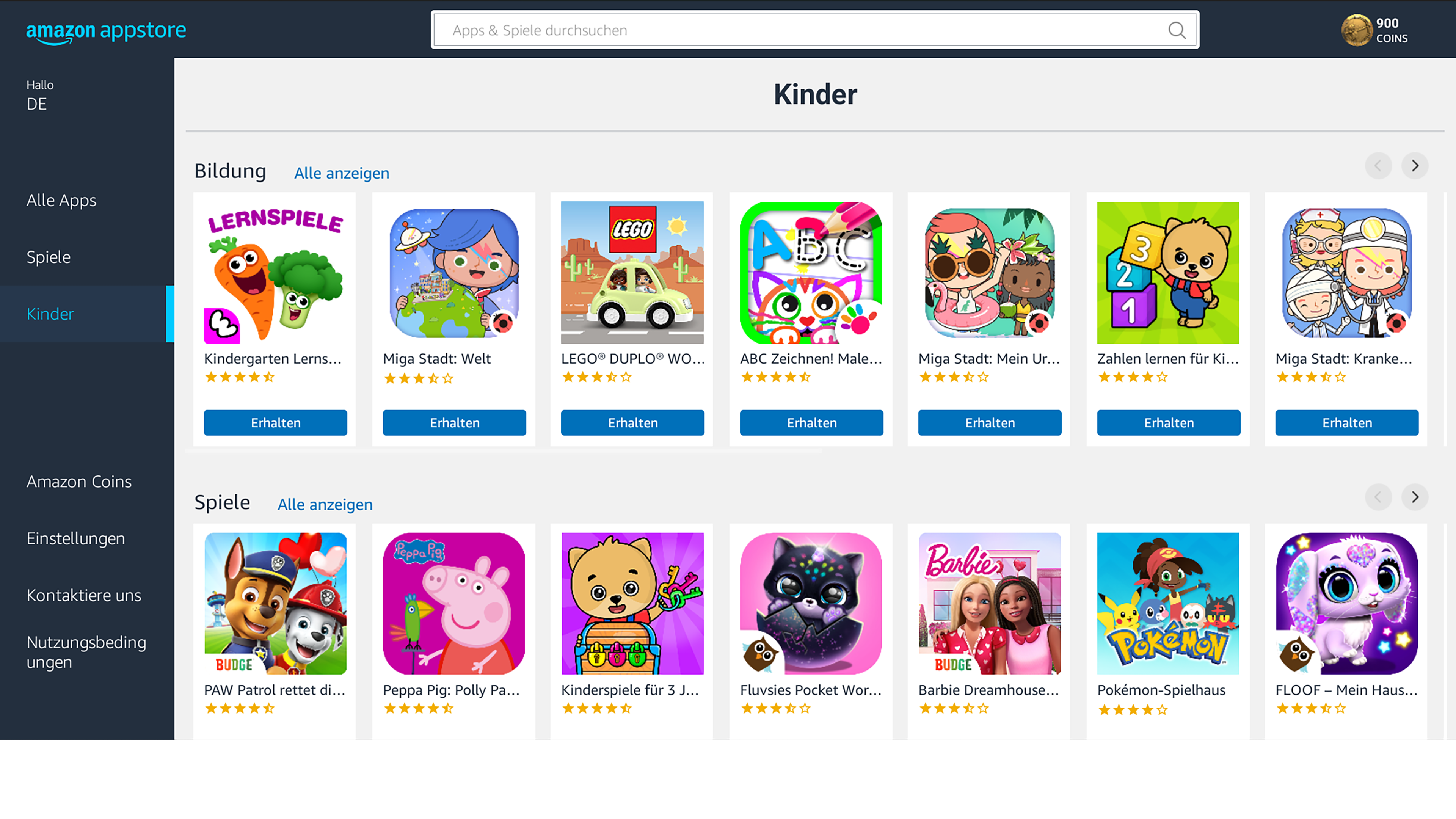 Amazon Appstore Screenshot