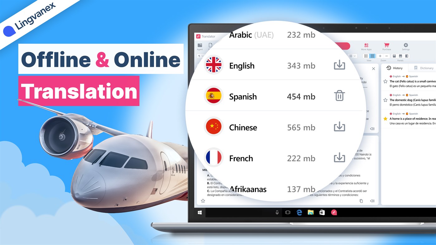 #1. Lingvanex - Language Translator and Dictionary (Windows) Bởi: NordicWise LLC