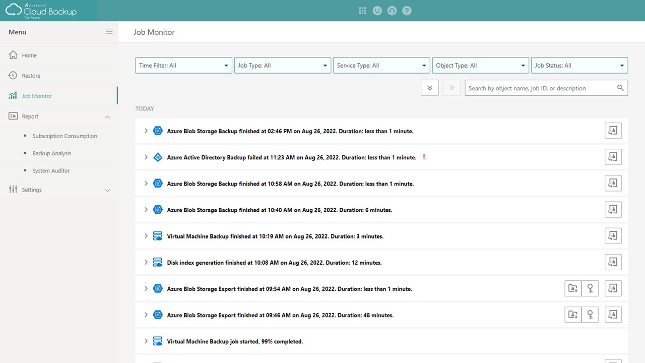 Snapshot 2 of Cloud Backup for Microsoft Entra ID