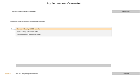 Apple Lossless Converter screenshot 2