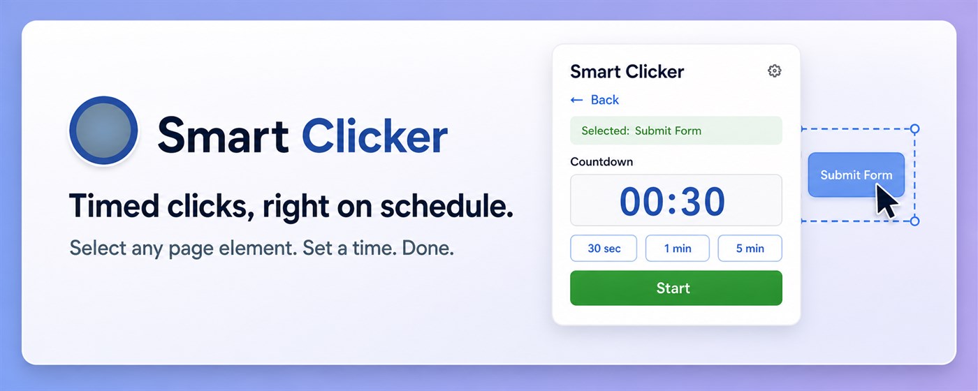 Smart Clicker – Auto Clicker Timer