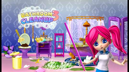 Kids Bathroom & Toilet Cleanup - Fix It Game for Girls screenshot 1