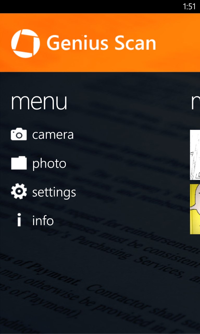 Genius Scan for Windows 10 Mobile