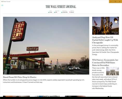 Screenshot: Front section