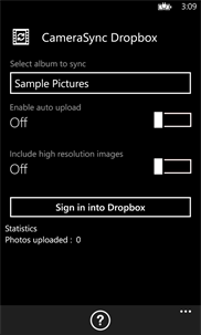 CameraSync DropBox screenshot 1