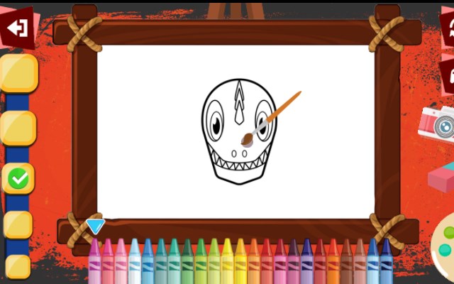 Halloween Mask Coloring Book Game