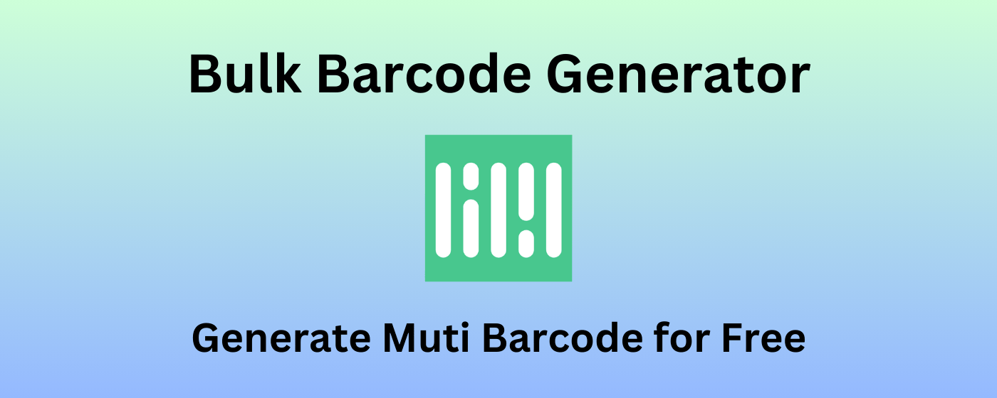 Batch Barcode Generator