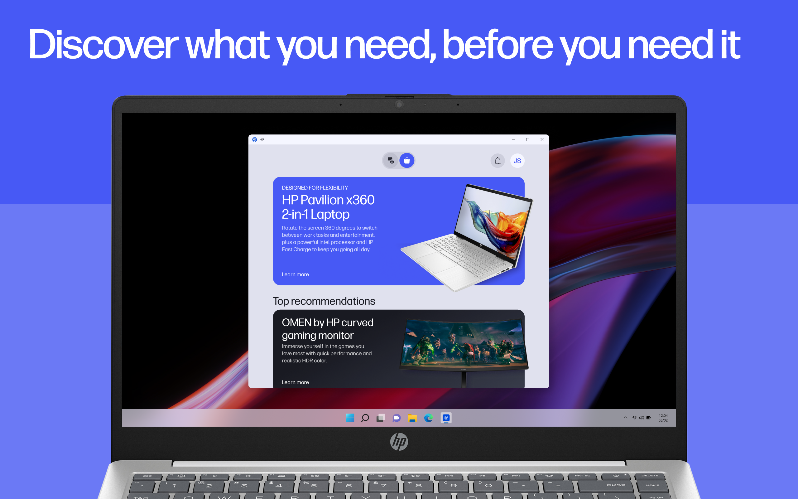 HP screenshot
