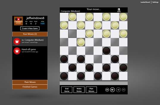 Checkers By Post Free screenshot 2