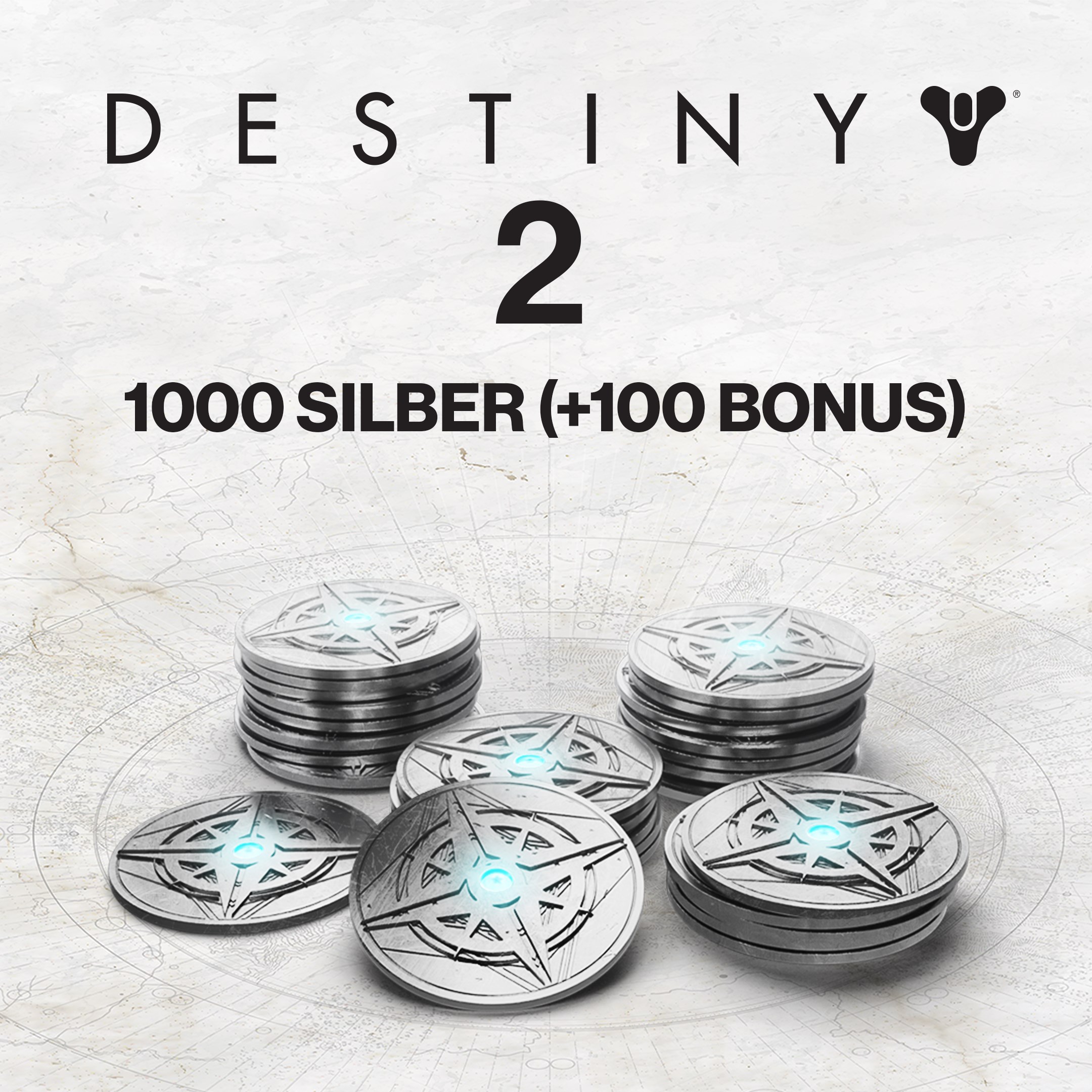 1000 (+100 Bonus) Destiny 2-Silber (PC)