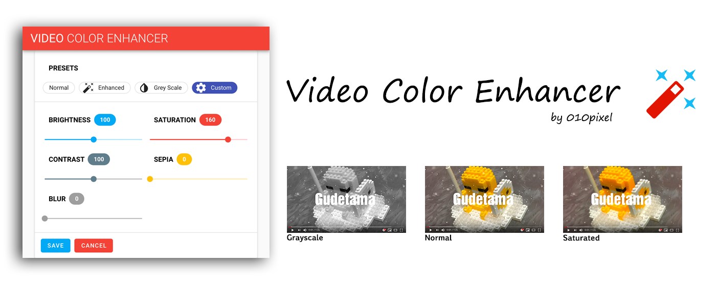 Video Color Enhancer marquee promo image