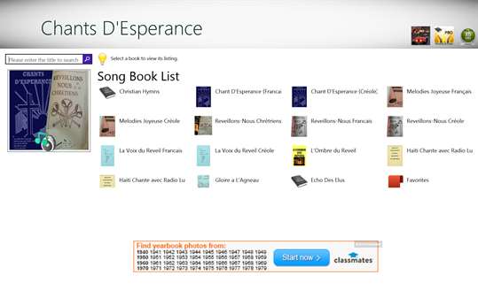 Chants d'Esperance screenshot 1
