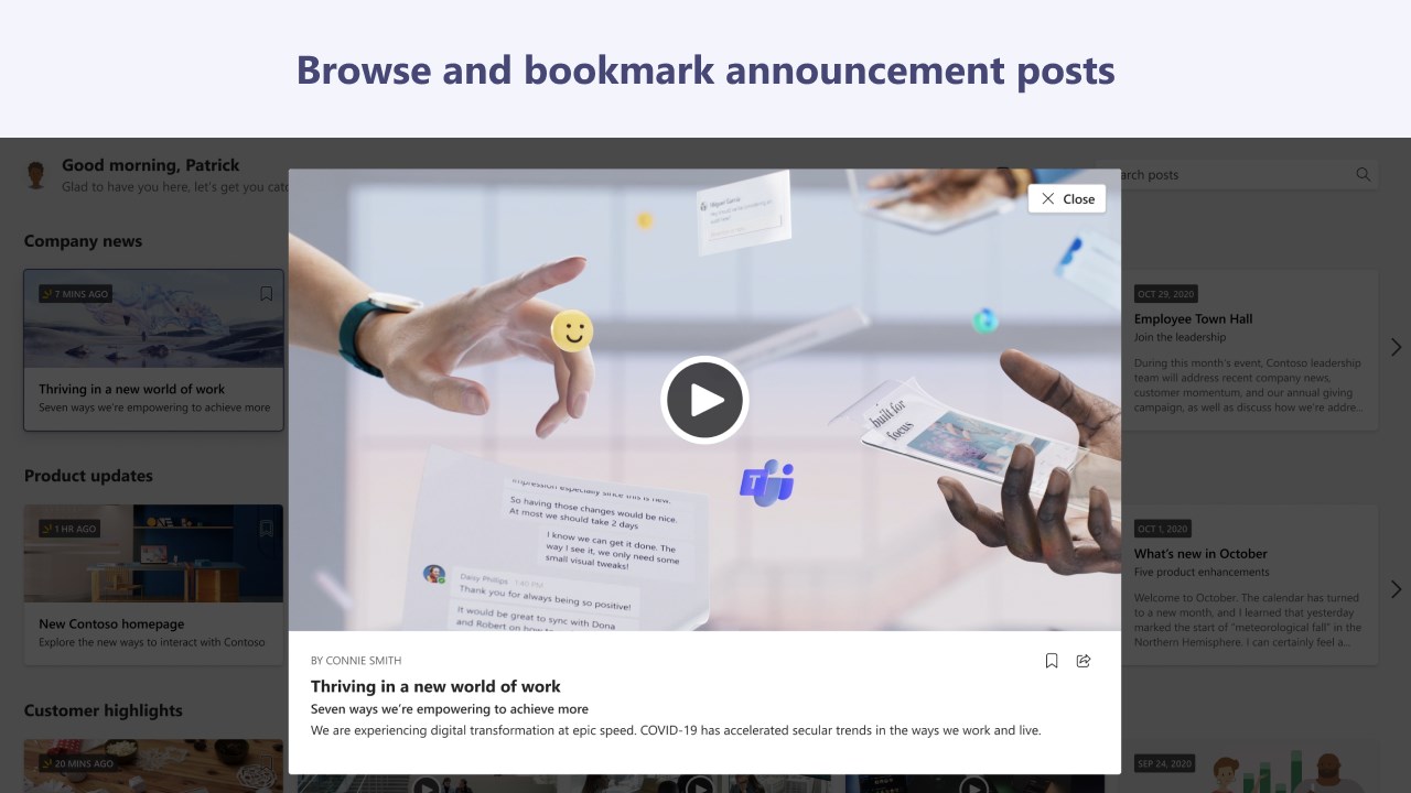 Snapshot 2 of Power Platform Bulletins Power App