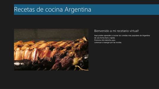 Recetario Argentino virtual screenshot 1