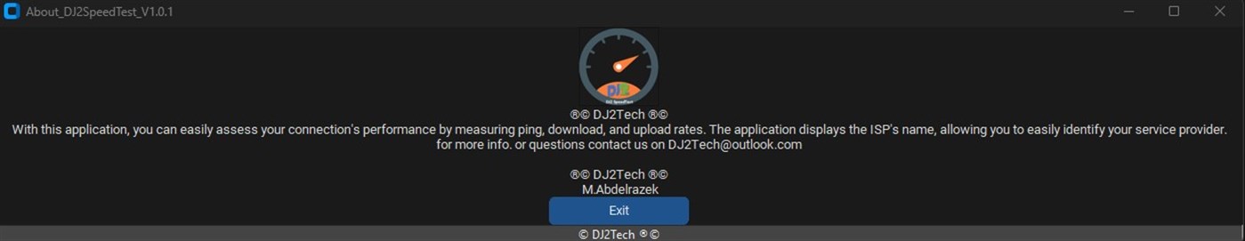 #4. DJ2SpeedTest (Windows) 作者: DJ2Tech