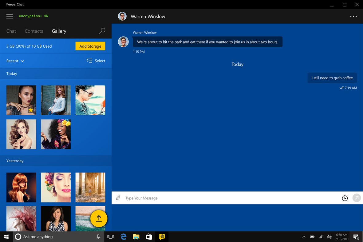 #2. KeeperChat (Windows) 由: Keeper Security Inc