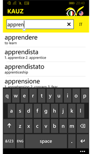 KAUZ Italiano-English screenshot 2