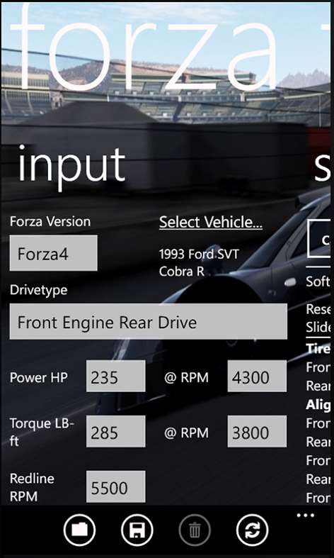 Forza Tune Calculator Screenshots 1