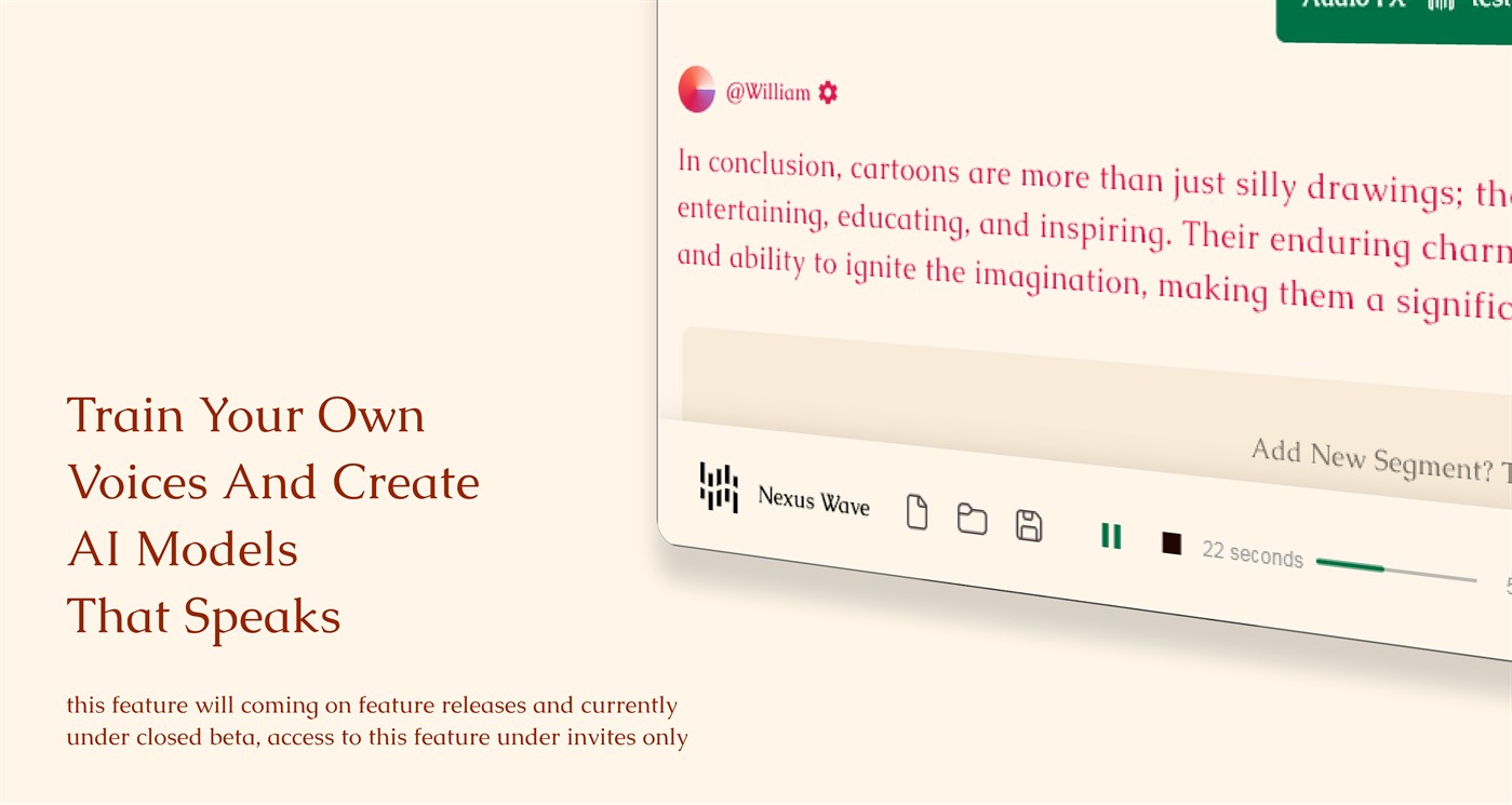 #5. TTs Editor - Text To Speech Studio (Windows) 来自: Nexus Studio