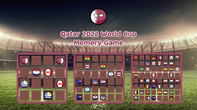 Qatar 2022 World Cup Memory Game screenshot 1