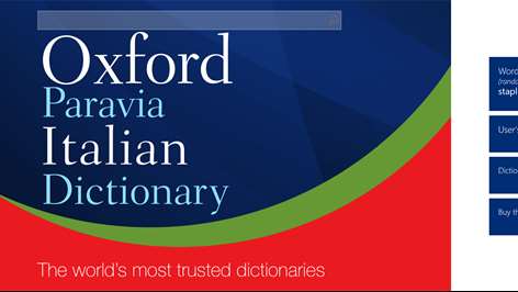 Oxford Paravia Italian Dictionary Screenshots 1