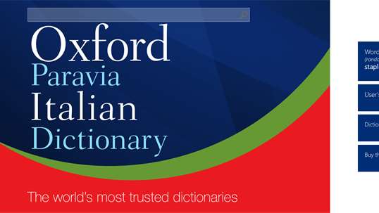 Oxford Paravia Italian Dictionary screenshot 1