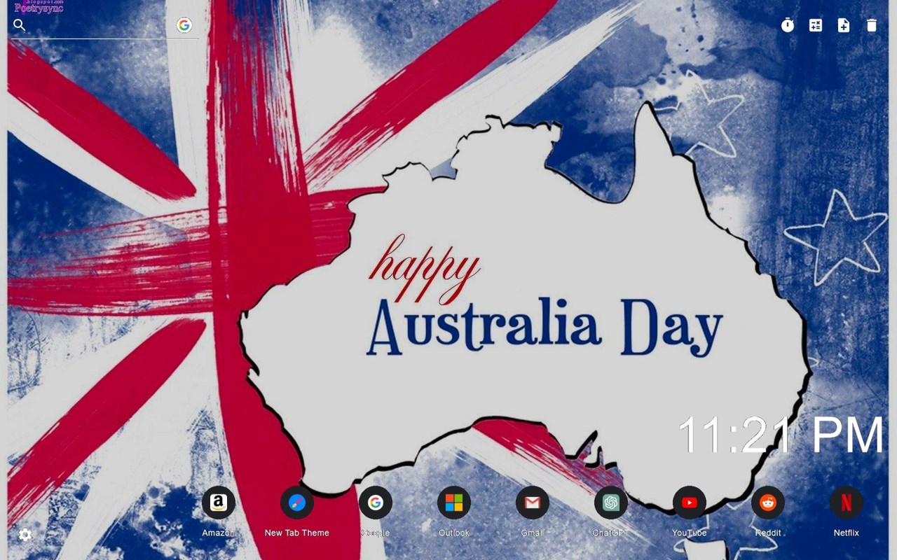Australia Day Wallpaper New Tab
