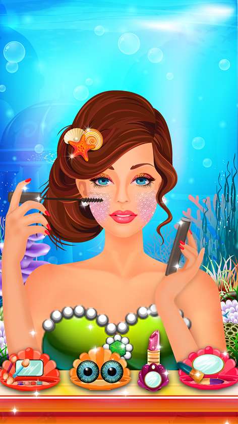 Mermaid Rescue - Makeup & Makeover Fashion Salon Kids Game Screenshots 2