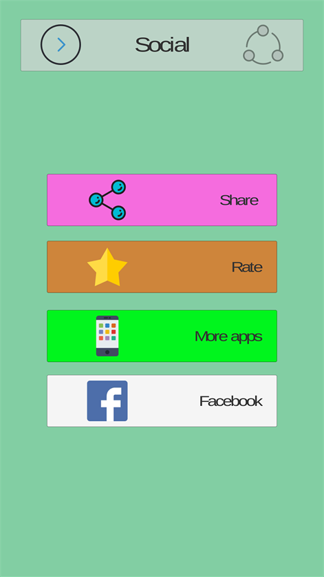 Screenshot: Teilen und mehr