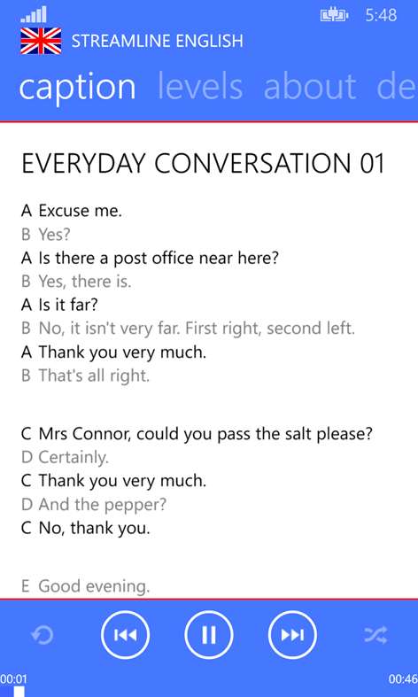 Listen English Streamline Screenshots 2
