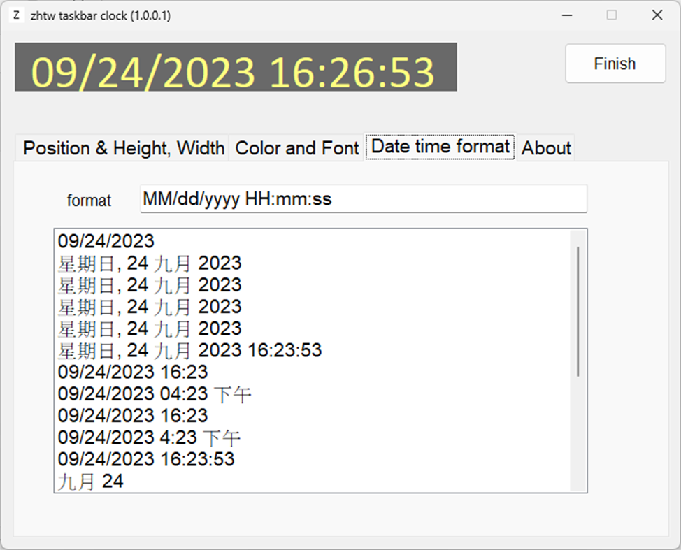 #4. zhtw taskbar clock (Windows) 由: zhtw.com