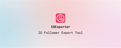 IExporter - Follower Export Tool marquee promo image