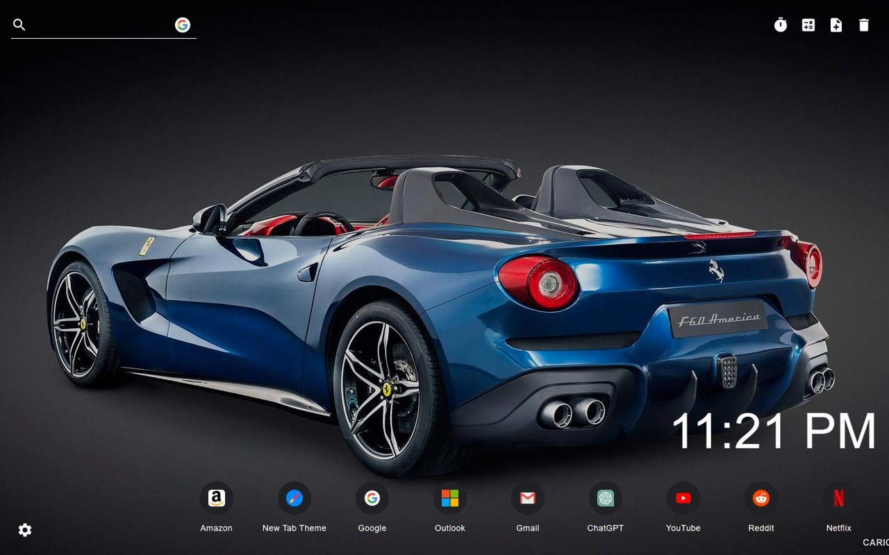 Ferrari Wallpaper New Tab