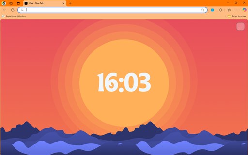 Klak - Colorful Digital Clock New Tab