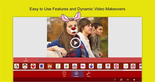 Video Editor-Add fun Stickers and Text in Videos screenshot 1
