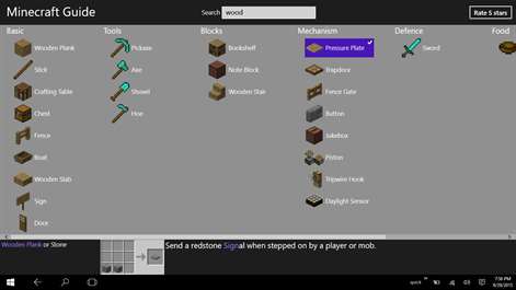 Crafting Guide for MineCraft Game Screenshots 2