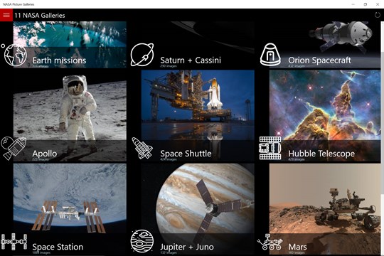 NASA Picture Galleries screenshot 1