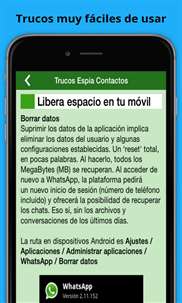 Trucos Espia Contactos screenshot 1