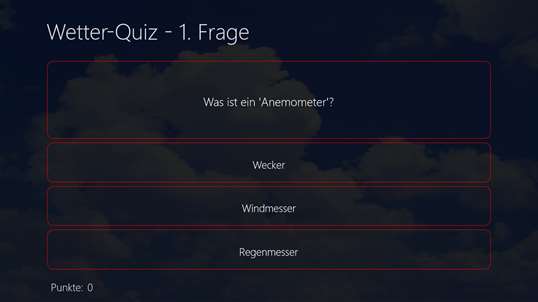 Wetter-Quiz screenshot 1